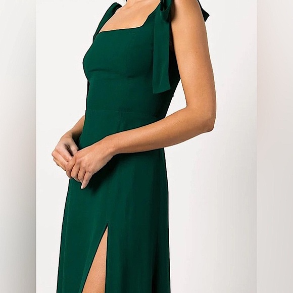 Reformation Twilight Midi Dress | Emerald | Size 2 - Picture 8 of 14